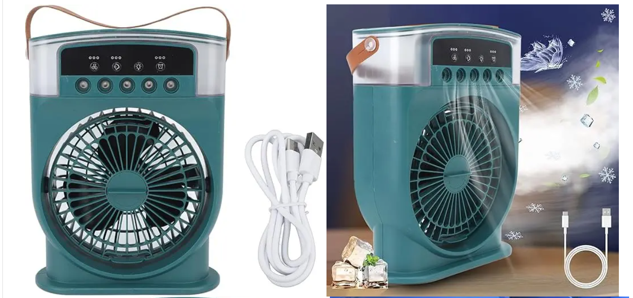 DISNIE Rechargeable Air Cooler Fan With Mist Flow